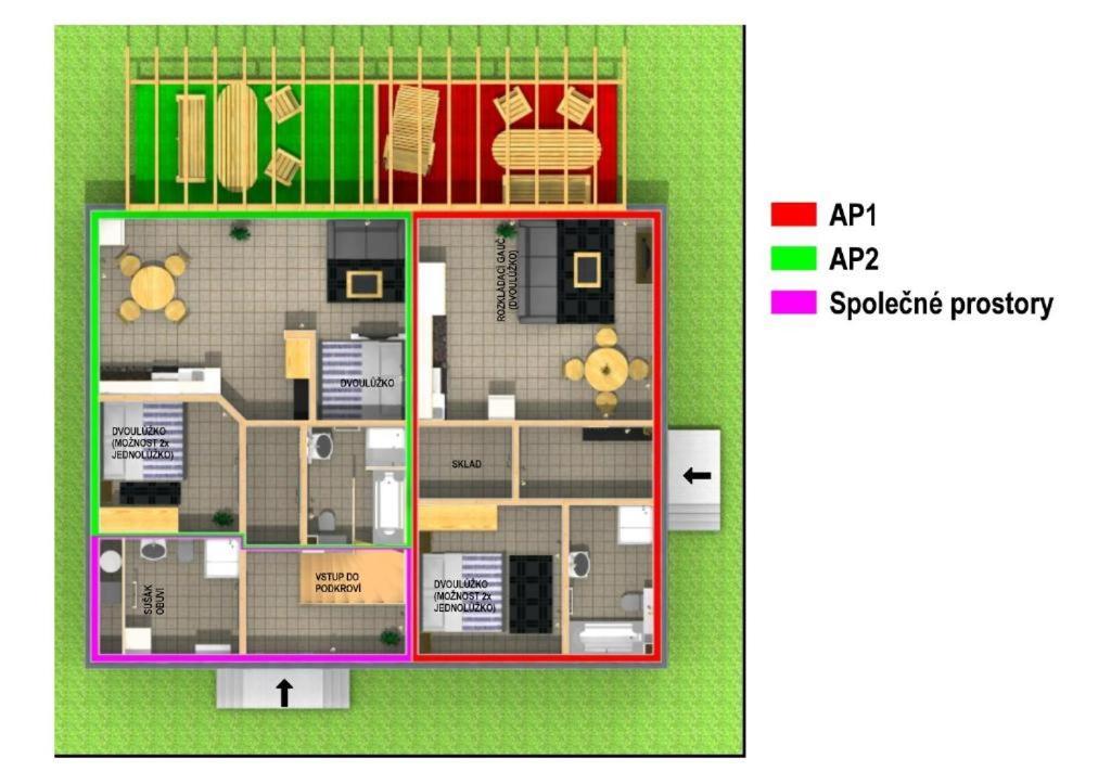 Apartmány Pod Sjezdovkou Abertamy Esterno foto